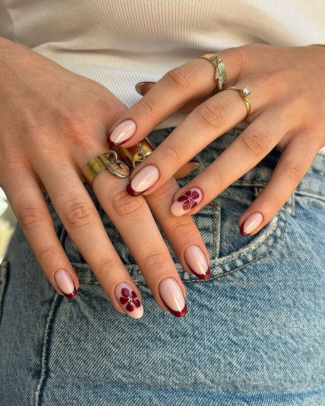 Cherry Red Nails: The Season’s Must Have (20+ Ideas) — Thrive In Style Cherry Red Nails, Frozen Nails, December Nails, November Nails, Subtle Nails, Work Nails, Casual Nails, Cute Gel Nails, Thanksgiving Nails