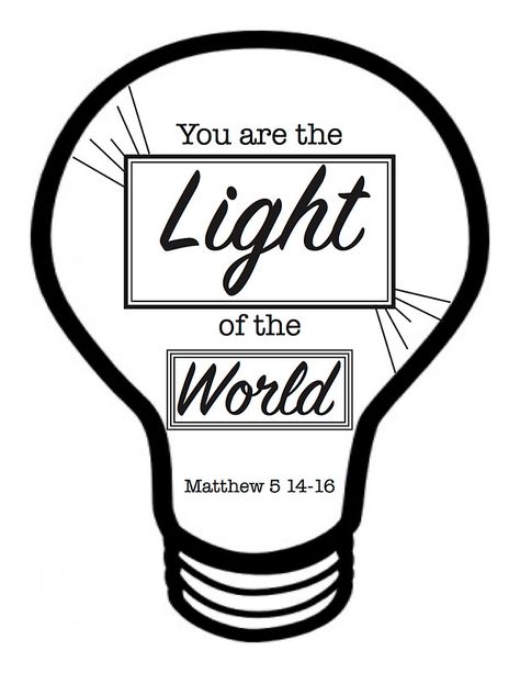 Light of the World You Are The Light Of The World, School Christmas Party, Ward Christmas Party, Church Nursery, Sunday School Kids, Christian Verses, Cross Crafts, Let Your Light Shine, Bible Devotions