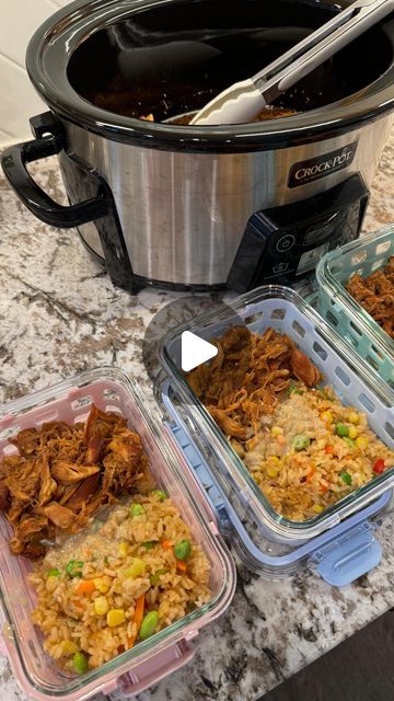 Morgan Peterson on Instagram: "Crockpot soyaki chicken is BACKK   #mealprepideas #mealprep #easymealprep #crockpotrecipes" Trader Joes Soyaki Chicken Crockpot, Soyaki Chicken Crockpot, Soyaki Recipe, Soyaki Chicken, Ww Lunch, Crockpot Dinners, Chicken Crockpot, Crockpot Cooking, Crockpot Dishes