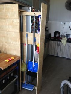 Ikea Laiva, Broom Storage, Tiny House Furniture, Ikea Drawers, Utility Closet, Broom Closet, Tiny Apartments, Trendy Furniture, Ikea Hackers