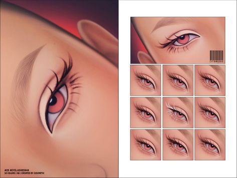 Sims 4 Hips Slider, Sims 4cc Eyelashes, Sims Maxis Match Makeup, Sims 4 2d Lashes, Lash Cc Sims 4, Sims 4 Cc Cosmetics, Sims4 Lashes Cc, Eyelash Sims 4 Cc, Ts4 Cc Lashes