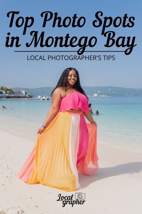 Montego Bay Jamaica Outfits, Jamaica Photoshoot, Jamaica Outfits, Jamaica Beaches, Instagram Places, Montego Bay Jamaica, Bay Photo, Dream Beach, Amazing Views