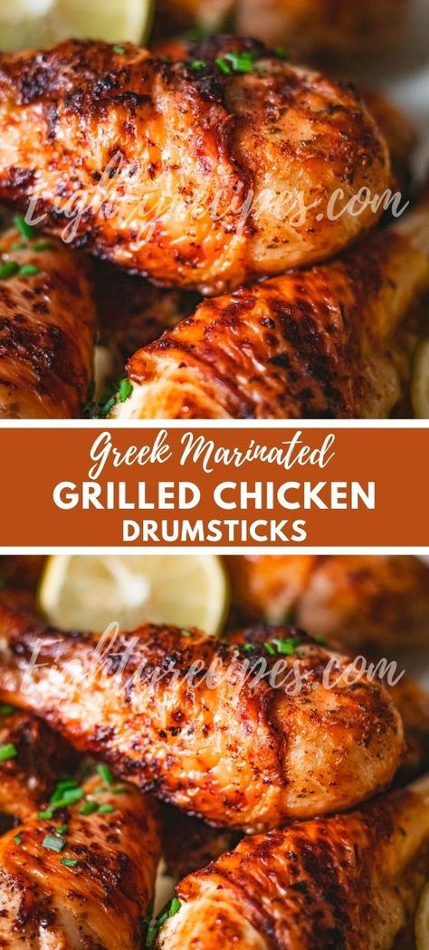 Grilled Chicken Drumsticks Chicken Drumstick Marinade Recipes, Bbq Drumsticks Grilled, Greek Chicken Legs Recipes, Chicken Drumsticks Marinade, Greek Drumsticks Recipe, Greek Chicken Drumsticks, Grill Chicken Drumsticks, Chicken Drumstick Dinner Ideas, Grilled Chicken Drumstick Recipes