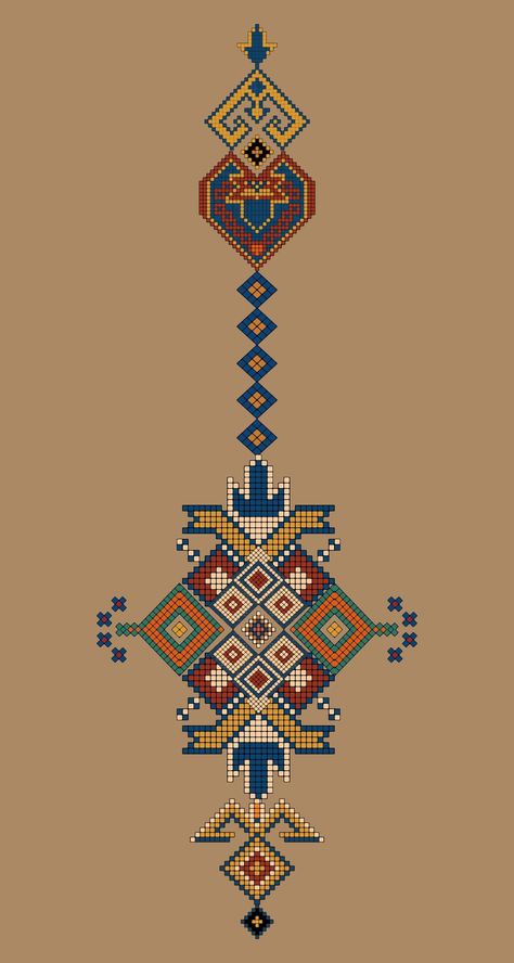 Print Design Art, Textile Prints Design, Pola Kristik, Digital Borders Design, Stitching Art, Ethnic Style, Cross Stitch Art, Textile Patterns, Geometric Art