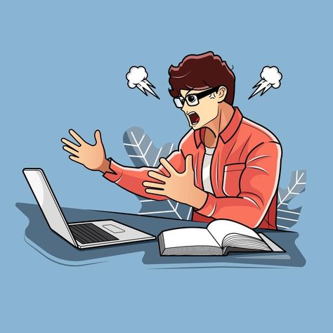 Young boy looking angry while using a laptop vector illustration free download Angry Illustration, Laptop Vector, Angry Man, Angry Person, Motion Graphics Inspiration, Logo Design Art, Vector Logo Design, Graphics Inspiration, Motion Graphics