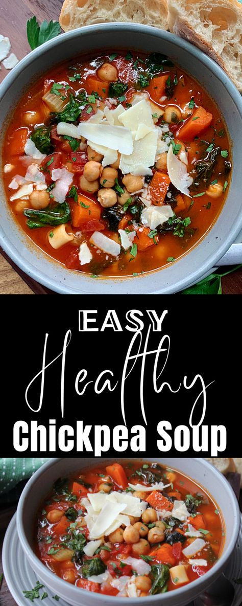 Tomato Garbanzo Soup, Chick Pea Soup Tomato, Chick Pea Recipes Soup, Chick Peas Soup Recipes, Gabazo Beans Recipes, Chick Pea Soup Crockpot, Chick Pea Soup Recipes, Chic Peas Recipes, Recipes With Garbanzo Beans