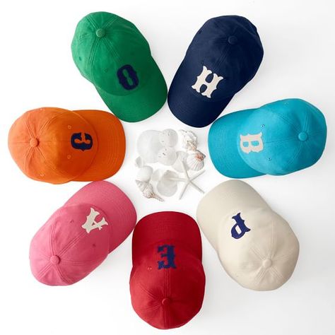 Initial Ball Cap, Navy Patch | Mark and Graham C Initial, Monogram Outfit, 45th Birthday, Wear Pearls, Nautical Stripes, White Patches, Cap White, Mark And Graham, Embroidered Monogram