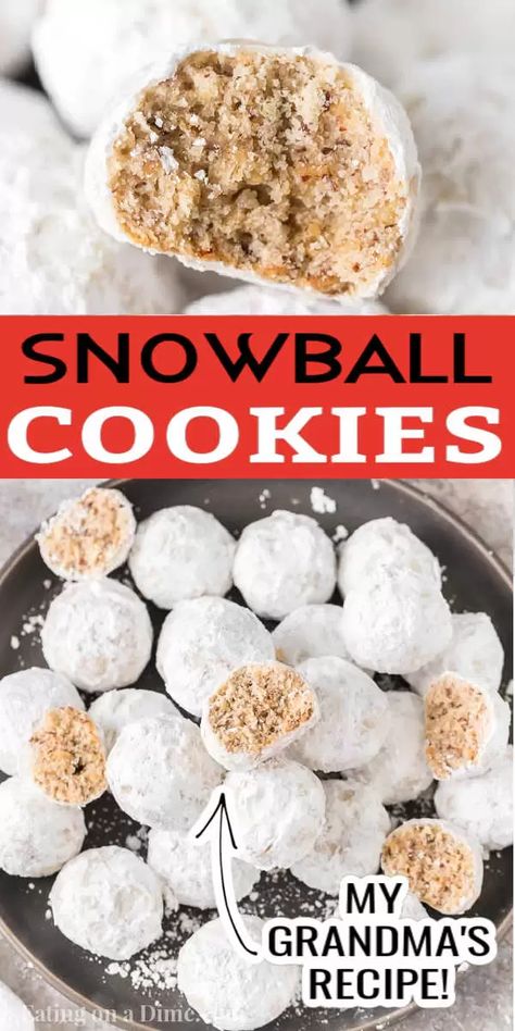 Bachelorette Sweets, Snowball Christmas Cookies, Snowball Cookie, Russian Tea Cookies, Xmas Cookies Recipes, Deserts Recipes, Pecan Snowballs, Pecan Snowball Cookies, Snowball Cookie Recipe