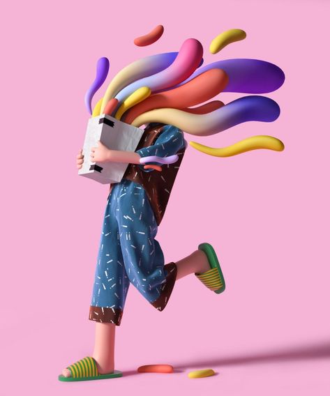 These free-flowing, bubbly 3D illustrations by artist UV Zhu are delightful in their whimsy and color. The post UV Zhu’s Colorful, Bubbly 3D Illustrations appeared first on Moss and Fog. I Hope, Illustrations, Hair, Design, Art