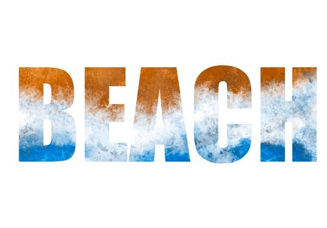 #beach #summer #typography #ocean #enjoy Summer Typography, Vintage Type, Beach Summer, The Beach, Typography, Doodles, Art