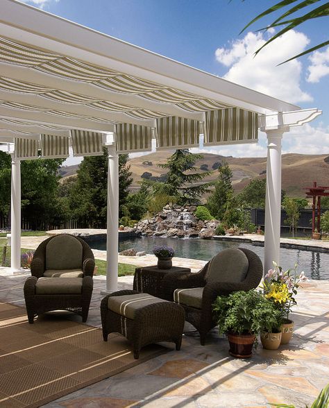 Functional, appealing, inviting... Pergola Modern, Pergola Retractable, Pergola Shade Cover, Rustic Pergola, White Pergola, Vinyl Pergola, Modern Gazebo, Small Pergola, Outdoor Covered Patio