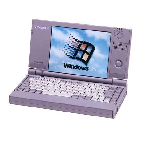 Toshiba Portable Computer History Old Laptop, Electronic Gift Ideas, Computer Gadgets, Retro Tech, Mini Laptop, Windows 95, Small Computer, Portable Computer, Computer History