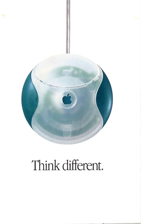 IMac mouse Apple Campaign, Y2k Tech, Imac Laptop, Imac G3, 80s Ads, Y2k Cybercore, Steve Wozniak, Apple Macintosh, Think Different