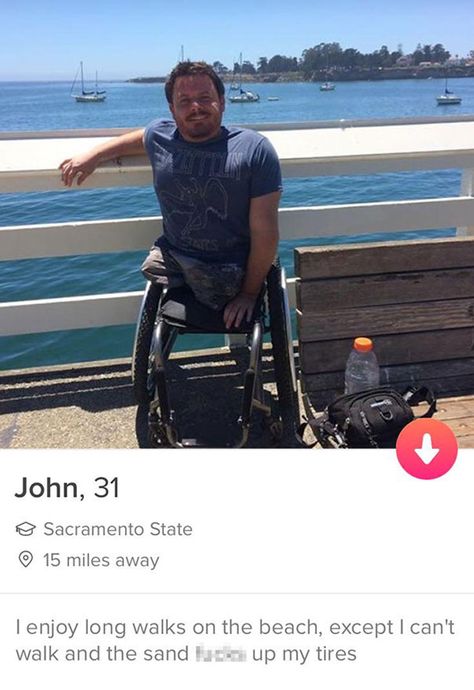 12 Funny Tinder Bios From Amputees Who Did Not Lose Their Sense Of Humor Funny Tinder Bios, Good Tinder Profile, Best Memes Funny, Funny Tinder Profiles, Funny Tinder, Best Of Tinder, Tinder Profiles, Tinder Humor, Tinder Profile