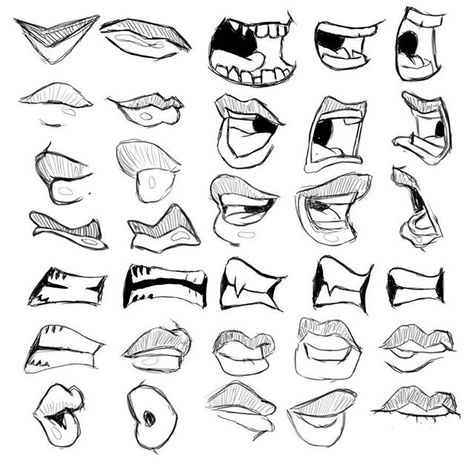 Mouth studies. #anatomy #cartoon #sketchbookpro #sketch #mouth #lips #drawing #study Lips Cartoon, Anime Mouth Drawing, Drawing Lips, Cartoon Mouths, Drawing Hands, Mouth Drawing, 얼굴 드로잉, Drawing Eyes, 얼굴 그리기