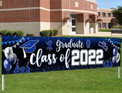 Decor Photobooth, 2024 Banner, Graduation Party Backdrops, Graduation Party Banners, Grad Banner, Congratulations Banner, Retirement Party Decorations, 2022 Graduation, Graduation Banner