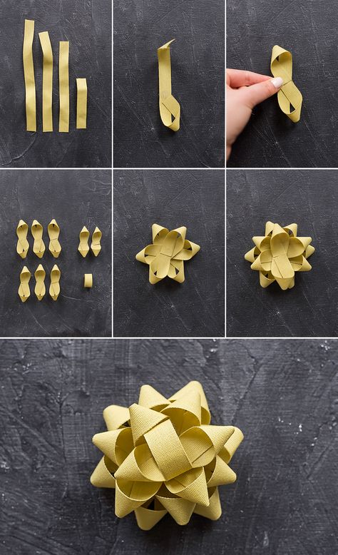 We've created the ultimate bow guide so you can flawlessly execute 7 different styles with ease and become the gift wrapping Queen! Christmas Gift Ribbon Ideas, Christmas Gifts Wrapping Ideas, Christmas Gifts Packaging, Paper Bows Diy, Professional Gift Ideas, Diy Gift Bow, Ribbon Tutorial, Cute Gift Wrapping Ideas, Christmas Gift Bow