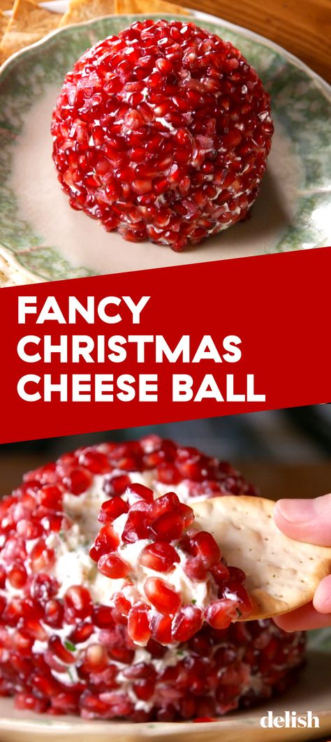 Fancy Christmas Cheese Ball, Christmas Cheese Ball, Appetizers Healthy, Fancy Cheese, Cheese Ball Recipe, Christmas Cheese, Christmas Appetizers Party, Fancy Christmas, Cheese Ball Recipes