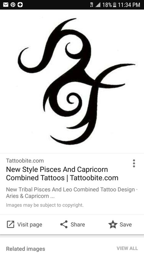 Pisces And Capricorn Tattoo Combined, Capricorn And Pisces Tattoo, Zodiac Tattoos Pisces, Capricorn And Pisces, Pisces And Leo, Aries And Capricorn, Pisces And Capricorn, Pisces Tattoos, Pisces Man