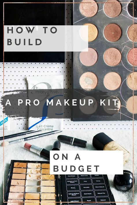 Makeup artist kit- top tips and ideas to build a professional makeup kit Pro Makeup Kit, Makeup Kit Organization, Professional Makeup Tips, Basic Makeup Kit, Professional Makeup Bag, Airbrush Makeup Kit, Make Up Diy, Beginner Makeup Kit, Makeup Kit Essentials