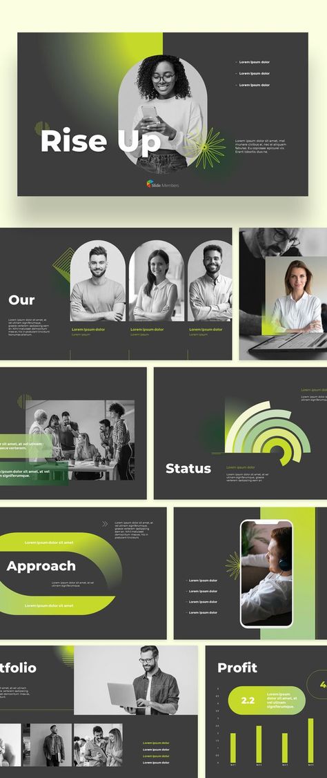 Pitch Deck Design Templates. #SlideMembers #Pitchdeck #Business #Startup #Teamwork #Work #Agency #Green #Gradation #Gradient #Management #Development #Growth #Values #Vision #Mobile #Application #Marketing #Decks #Report #Creative #Professional #Infographics #Diagram #Introduction #Project #Portfolio #Investor #Professional #Background #Layout #Slide #Design #Multipurpose #Proposal #BestPPT #PPT #PPTdesign #freepresentation #Presentation #Templates #PowerPoint #Investordeck #PPTdeck #freePPT Powerpoint Layout Ideas, Business Pitch Presentation, Pitch Deck Startups, Pitch Deck Design, Startup Presentation, Social Media Campaign Design, Business Pitch Deck, Professional Background, Pitch Presentation