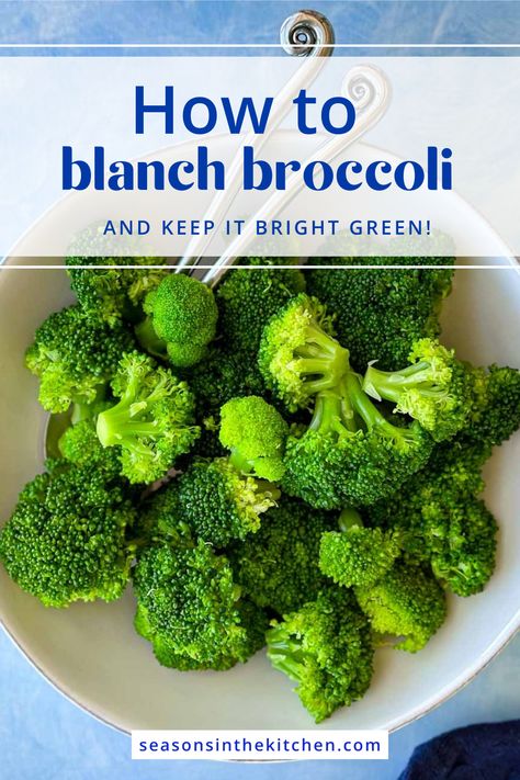 Master the technique of blanching broccoli or broccolini to maintain their vibrant green color and crisp texture. This straightforward process uses boiling water and an ice water bath, making it an ideal method for prepping your seasonal greens for freezing or future meals. How To Blanch Broccoli, How To Freeze Broccoli, Blanch Broccoli, Freeze Broccoli, Blanching Broccoli, Culinary Basics, Vegetarian Breakfast Recipes, Frozen Broccoli, Eat Seasonal