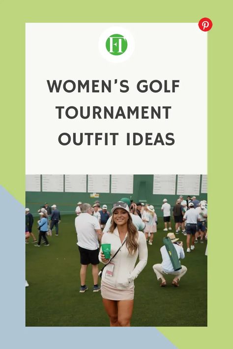 Women’s Golf Tournament Outfit Ideas | Fidis Travel - Resources for Smart Travelers Golf Watching Outfit Woman, Ladies Golf Tournament Themes, Women's Golf Tournament Themes, Pga Tour Outfit Women Spectator, Put Put Golf Date Outfit, Women’s Golf Outfit Cold Weather, Golf Spectator Attire Women, Golf Tournament Outfit Spectator, Golf Tips For Ladies