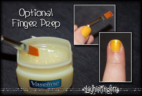 Rub Petroleum Jelly on the skin around your nails before polishing. If you make a mistake it can be wiped off when your nails are dry and it softens cuticles at the same time.   definitely going to start doing this.. Do It Yourself Nails, Makeup Tricks, Health And Beauty Tips, All Things Beauty, Belleza Natural, Vaseline, Up Girl, The Skin, Me Time