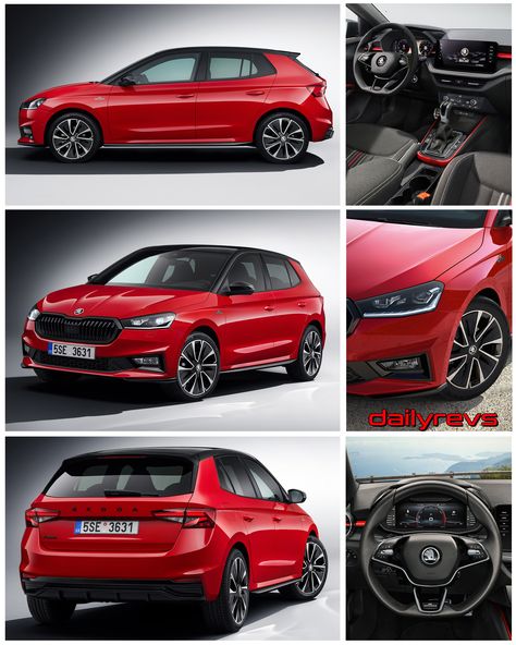 2022 Skoda Fabia Monte Carlo | DailyRevs.com Audi Hatchback, Car Alloys, Car Interiors, Skoda Fabia, Hd Pictures, Monte Carlo, Hd Photos, Car Interior, New Cars