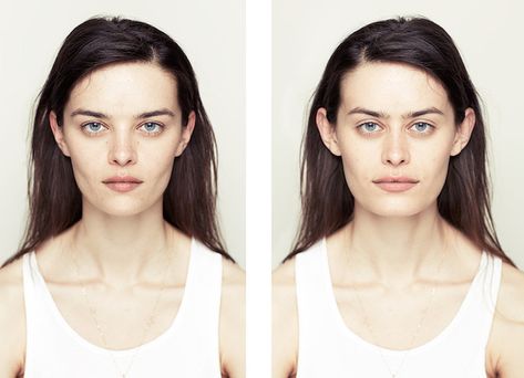 Perfectly Symmetrical Portraits Show that a Symmetrical Face is Not Alway Beautiful Show Beauty, Photography Series, Photography Subjects, Photo Series, Photo Retouching, Reading List, Simple Skincare, Great Hair, Beck