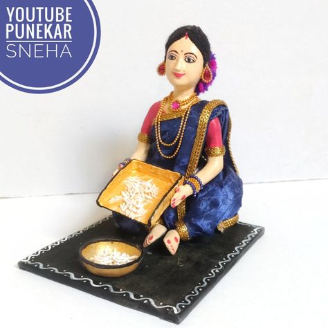 Indian Dolls Handmade, Doll Making Ideas, Diy Golu Dolls, Kondapalli Bommalu, Quilling Dolls, Paper Mache Dolls, Barbie Bridal, Doll Decoration, Doll Making Tutorials