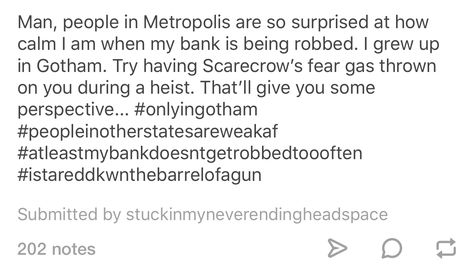 Only In Gotham Tumblr Posts, Only In Gotham, Justice League Funny, Batman Things, Dc Funny, Dc Comics Funny, Super Sons, Batfamily Funny, Gotham Villains