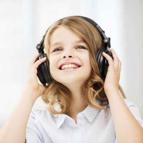 Young child listening to music on headphones Sped Organization, Multisensory Learning, Technology Devices, Multi Sensory Learning, Auditory Processing, Adaptive Equipment, Dysgraphia, Girl With Headphones, Motor Skills Activities