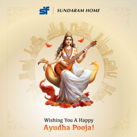 This Ayudha Pooja, let the blessings of divinity bring joy and prosperity to your home #ayudhapooja #ayudhapooja2023 #ayudhapoojawishes #sundaramhome Saraswathi Pooja, Ayudha Pooja, Goddess Of Wisdom, Cute Cats Photos, Knowledge And Wisdom, The Goddess, Cat Photo, Cute Cats, Bring It On