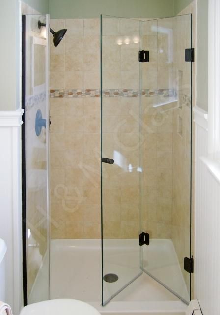 Tub To Shower Remodel, Bifold Shower Door, Shower Renovation, Small Showers, Bathroom Remodel Shower, Trendy Bathroom, Glass Shower Doors, Shower Remodel, Shower Screen