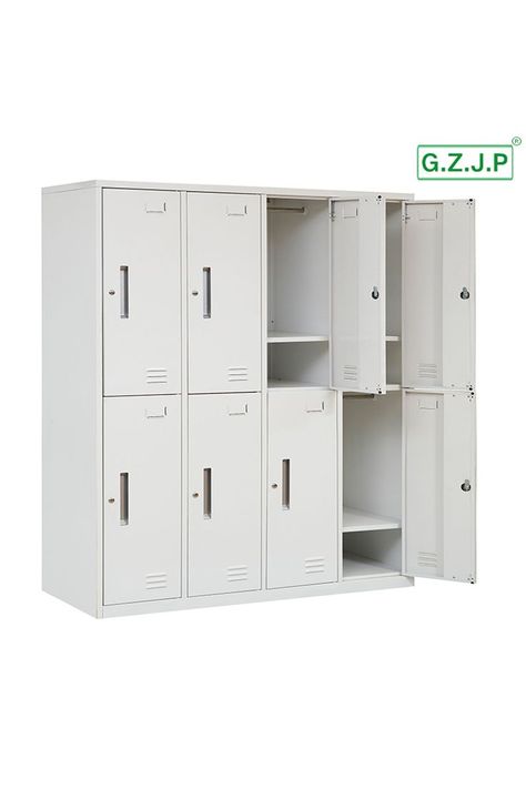 Cabinet Staff High Quality 8 Door Metal Locker Steel Storage Cabinet Staff Gym School Changing Room School Changing Room, Steel Storage Cabinets, Gym School, Door Metal, Steel Storage, Metal Lockers, Changing Room, Filing Cabinet, Storage Cabinet