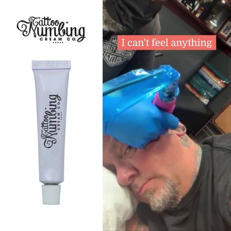 Tattoo Numbing Cream Co. - "I Can't Feel Anything" Numbing Cream For Tattoos, Tattoo Numbing Cream, Numb Tattoo, Kristen Bell Tattoos, Numbing Cream, Semicolon Tattoo, Neck Tattoo For Guys, Medusa Tattoo, Small Tattoos For Guys