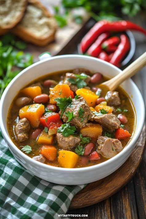 This delicious beef and pumpkin stew is the perfect comfort food for chilly days. Packed with tender beef, colorful veggies, and aromatic spices, it warms you from the inside out. Join me in enjoying this rich, flavorful dish that’s great for family gatherings or a cozy night in! Chicken Pozole Verde Recipe, Pozole Verde Recipe, Chicken Pozole, Pozole Verde, Pumpkin Stew, Colorful Veggies, Verde Recipe, Tender Beef, Cozy Night