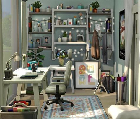 Clumsy Girl, Sims 4 Houses Layout, Lotes The Sims 4, Sims 4 Bedroom, Sims 4 House Plans, Sims 4 House Building, Sims 4 House Design, Casas The Sims 4, Sims Building