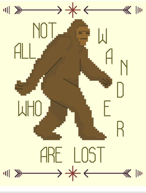 Cryptid Cross Stitch, Snitches Get Stitches, Woods Forest, Christmas Embroidery Patterns, All Who Wander, Embroidery Transfers, Cross Stitches, Motivational Wall, Embroidery Cross