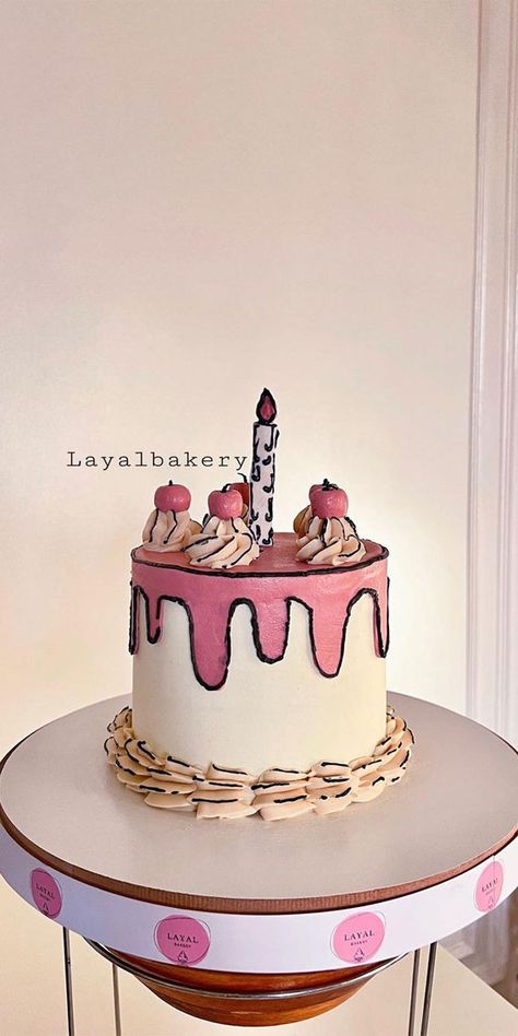 Simple Cartoon Cake Designs, Buttercream Comic Cake, Cartoon Cake Buttercream, 3d Cartoon Cake, Carton Cake Ideas, Comic Cake Ideas, Carton Cake, Cakes Cartoon, 2d Cake