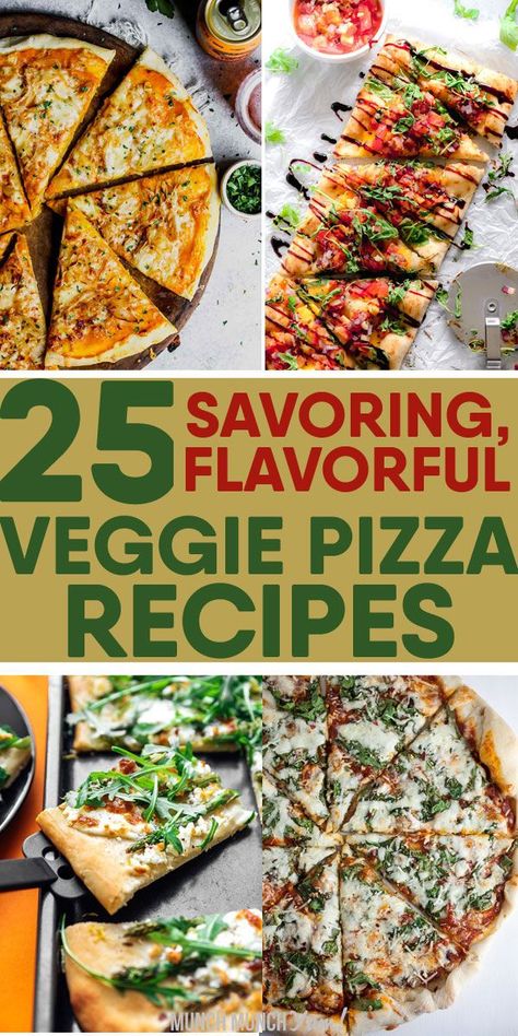 Best homemade VEGETARIAN PIZZA recipes kids will enjoy. Easy toppings ideas for healthy gourmet appetizer to cold fruit dessert pizza. Bases like cream cheese, grilled, feta, ricotta and dairy free vegan options. Flavors like white sauce, marinara, pesto, bbq sauce, ranch, balsamic, margherita, mexican. Pack with veggies and foods like spinach, arugula, zucchini, cauliflower, eggplant, potato, pineapple. Ways like casserole, rolls, naan, deep dish, french bread, flat bread, no crust and more. Veggie Pizza Toppings Ideas, Veggie Pizza Recipes, Pizza Recipes Vegetarian, Fruit Dessert Pizza, Meatless Pizza, Vegetarian Pizzas, Grilled Feta, Vegetarian Pizza Toppings, Crockpot Meal Prep