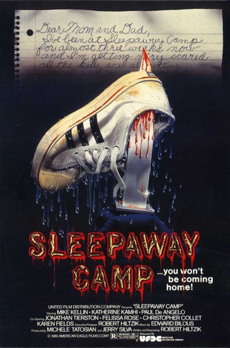 Sleepaway Camp Dear Mom And Dad, Sleepaway Camp, Slasher Film, Slasher Movies, Horror Posters, Horror Movie Art, Classic Horror Movies, Horror Movie Posters, Best Horrors