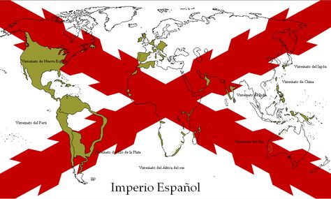 South America History, Spanish Empire, Spain Flag, Imaginary Maps, Map Reading, Age Of Empires, Modern Map, Alternate History, Fantasy Map