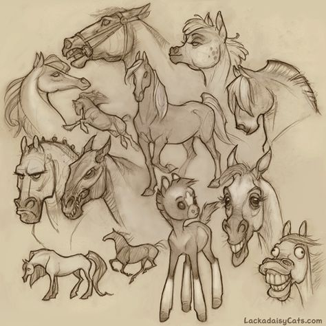 A great read about the process of developing style and characters #characterdesign #illustration #drawing Cartoon Horse, Character Design Cartoon, Horse Sketch, Horse Illustration, Horse Drawing, Horse Drawings, Equine Art, Animal Sketches, Donkeys