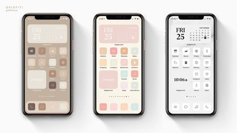 Most Aesthetic iOS 14 App Icon Packs for Your iPhone & iPad | Gridfiti Home Screen Theme Ideas, Ios Home Screen Ideas, Aesthetic Iphone Home Screen, Xo Art, 30 Aesthetic, Iphone Layouts, Apple Background, Screen Aesthetic, Aesthetic Ios