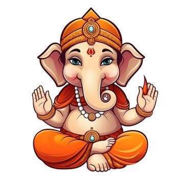 Cute Ganesha, Hindu India, Cartoon Clipart, Dairy Cows, Transparent Image, Clipart Cartoon, Cute Clipart, Hindu God, Cartoon Clip Art