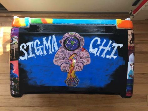 Trippy Frat Cooler, Formal Coolers, Frat Formal, Phi Delt, Beer Pong Table Designs, Formal Cooler Ideas, Boyfriend Stuff, Formal Cooler, Phi Delta Theta