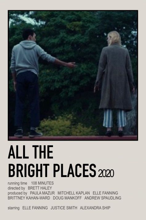 All The Bright Places Poster, Show Polaroid Poster, Alt Posters, Indie Movie Posters, Film Polaroid, George Peppard, Blake Edwards, Movie Collage, All The Bright Places