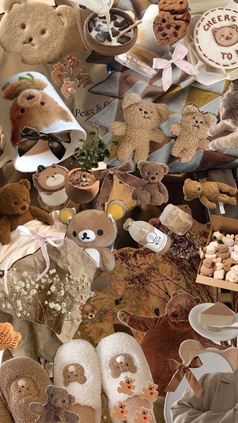 🐻🤎🤍🧸 #brownbear #brown #brownaesthetic #browntheme #brownwallpaper #cozy #bears #bearcore #cozycore Bearcore Aesthetic, Bear Moodboard, Collage Wallpapers, Bear Aesthetic, Favorite Animals, Brown Wallpaper, Brown Aesthetic, Brown Bear, Monster High